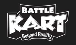 Battle Kart Beyond Reality Logo in Weiß auf schwarzem Hintergrund mit Einschusslöchern.